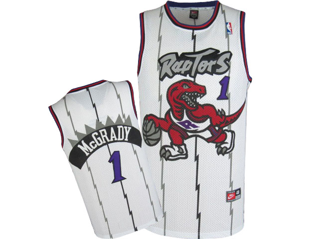Stylish and unique designed Nike NBA Toronto Raptors 1 Tracy McGrady Swingman Adidas Jerseys